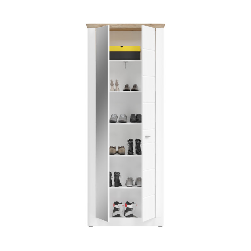 Dajaha 2 Door Manufactured Wood Wardrobe