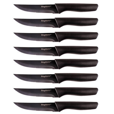 Smeg 50s Retro-Style 6-Piece Knife Block Set in Black - KBSF01BL