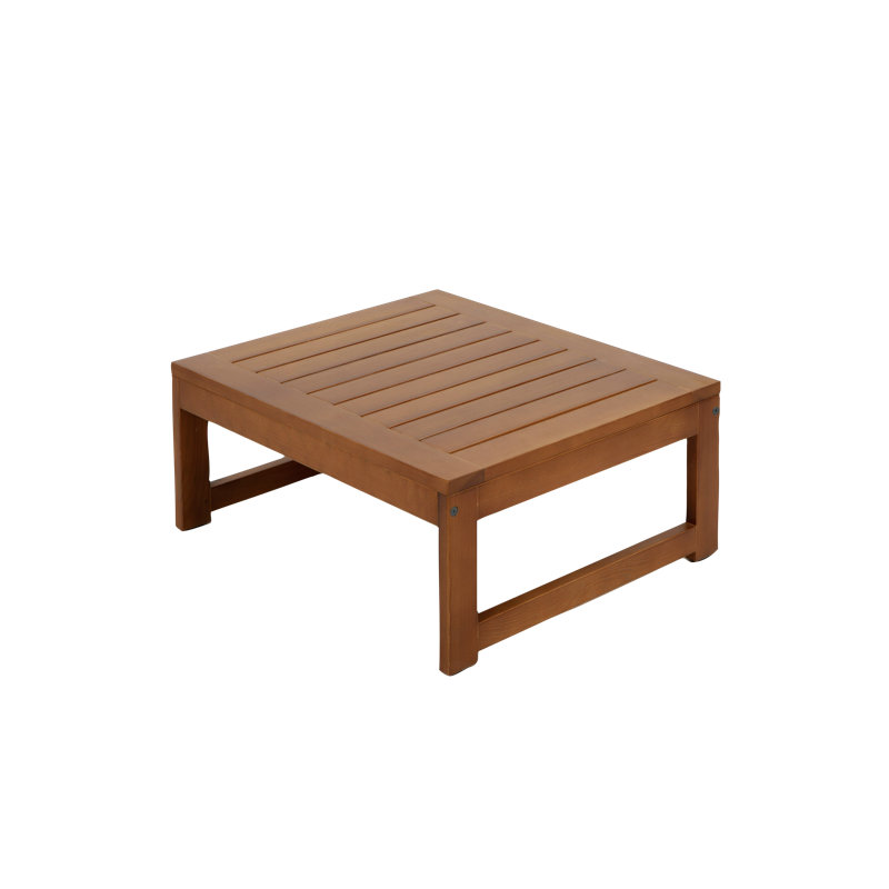 Jaqualin Pine Outdoor Ottoman, Forest Brown