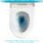 Dual Flush Ceramic Toilet - Efficient Water Usage, Cost-Effective Solution With Powerful Flushing Removes Waste Efficiently, Keeps Clean