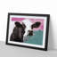 Cow in the Meadow in Abstract - Picture Frame Painting Print-55682903-55682904