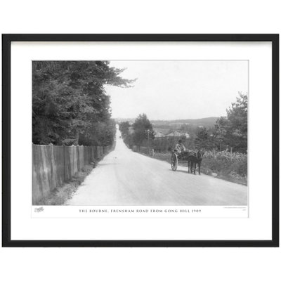The Bourne, Frensham Road From Gong Hill 1909 by Francis Frith - Single Picture Frame Print
