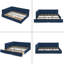 Grand lit capitonné avec rangement capitonné, cadre de canapé-lit avec dossier et accoudoirs confortables, grand lit pour chambre à coucher, salon, velours-1389143406
