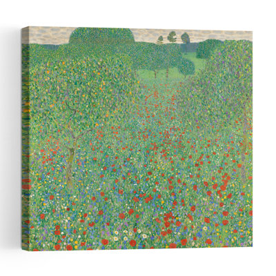 Champ de coquelicots, 1907 - Affiche murale abstraite et contemporaine représentant un paysage de coquelicots