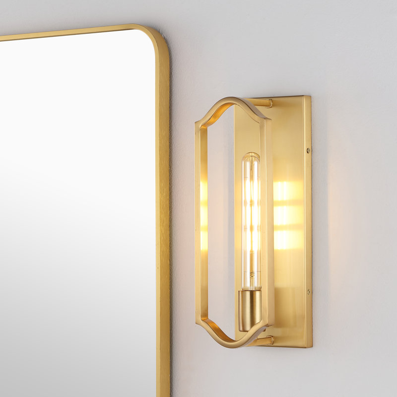 Goleta Flush Mounted Sconce, Brass Gold