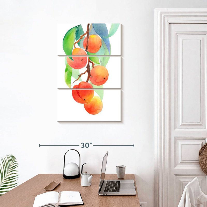 Yarlin Branch Of Peaches, 32" H x 20" W
