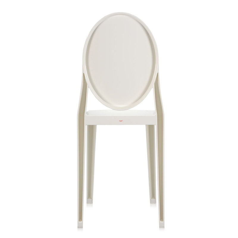 Victoria Ghost Chair, Glossy White