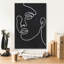 «About Face 2 BW» par Moira Hershey, art mural sur toile-1950624457