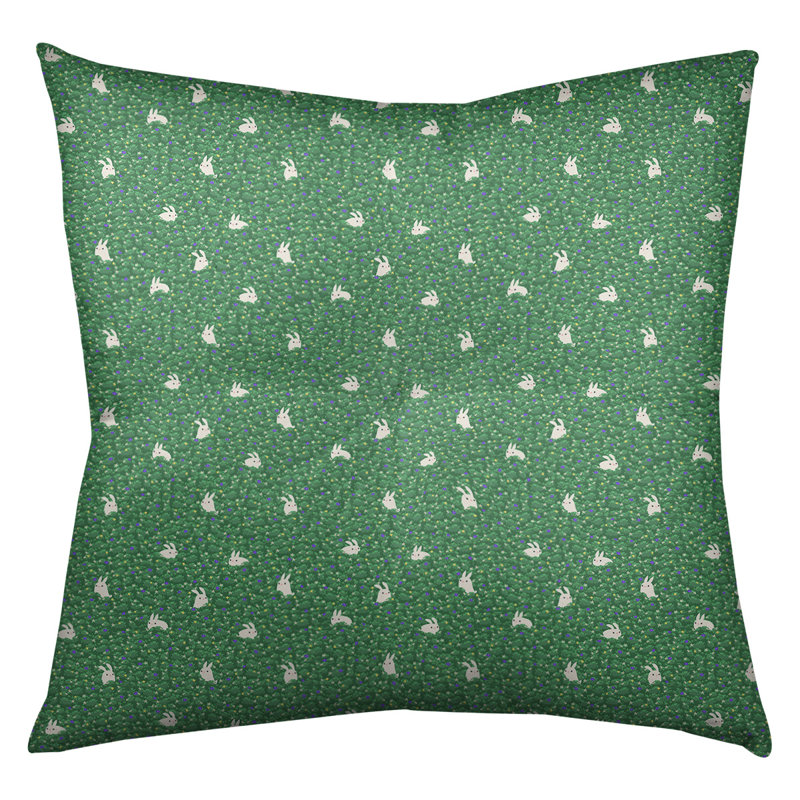 Coussin Katelyn Elizabeth, 26 po x 26 po, Vert