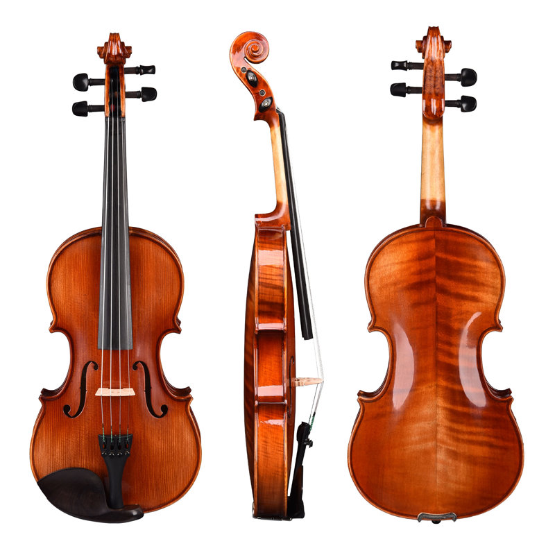 Ensemble de 2 plaques de violon acoustique Eduardt, Brun-rouge