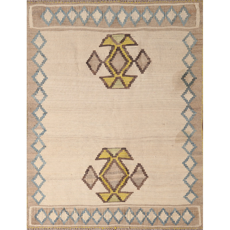 Tapis traditionnel rétro Kilim 4 x 5
