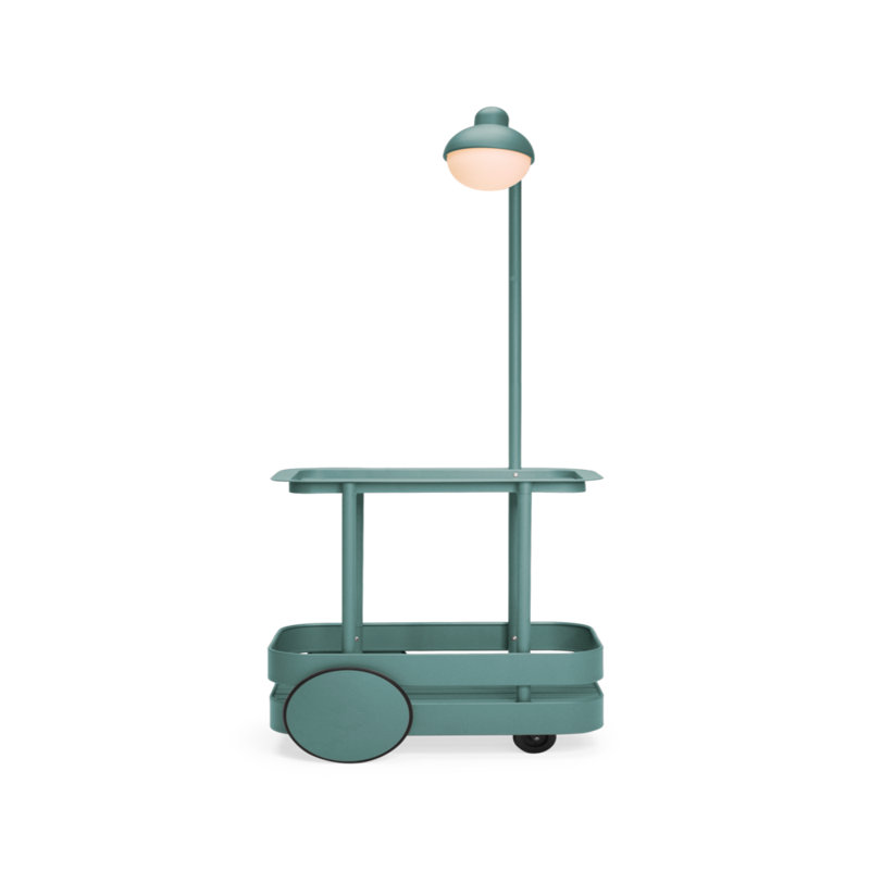 Jolly Trolley Bar Cart, Dark Sage