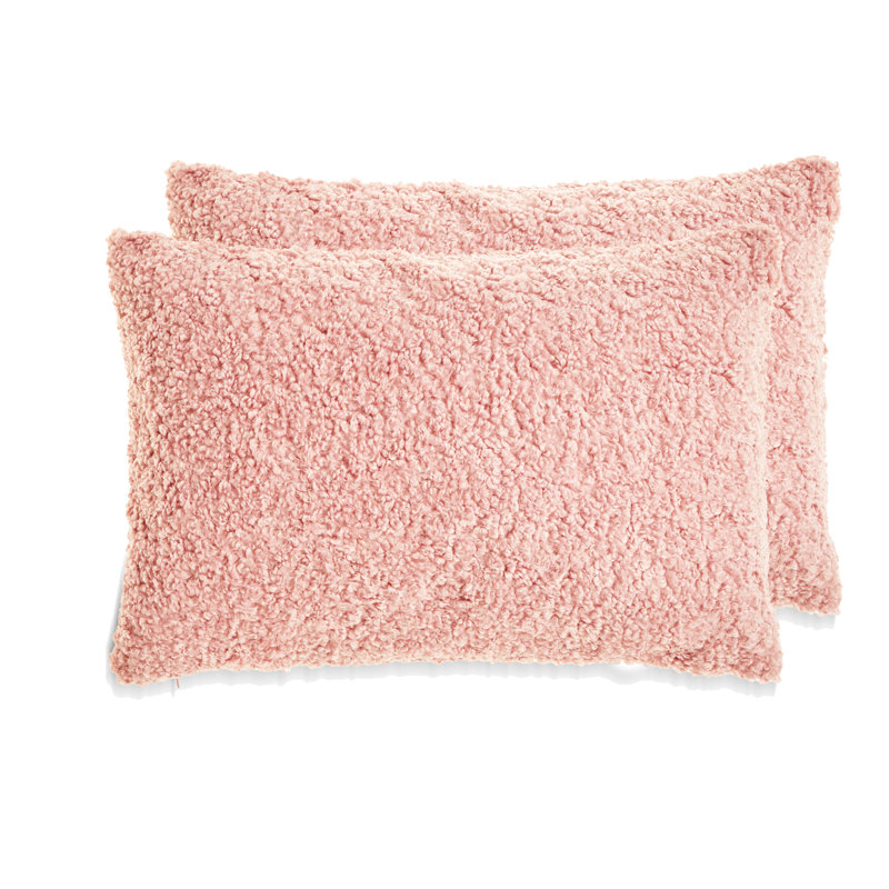FRENCH BOUCLE Throw Pillow, Pink, Polyester
