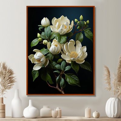 Beige Art Of Magnolias - Magnolias Wall Art