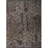 Rapture Brown/Taupe Chevron Luxury Area Rug