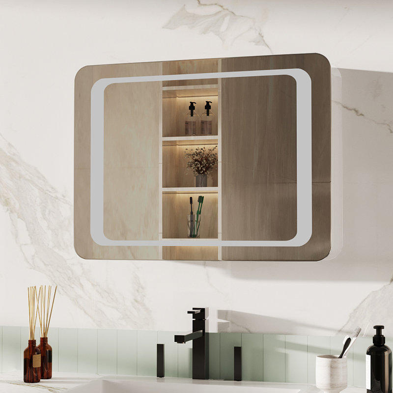 Annabella Glass Flat Wall Mirror