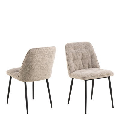 Washingtonville 84cm H Tufted Cotton Blend Upholstered Side Chair