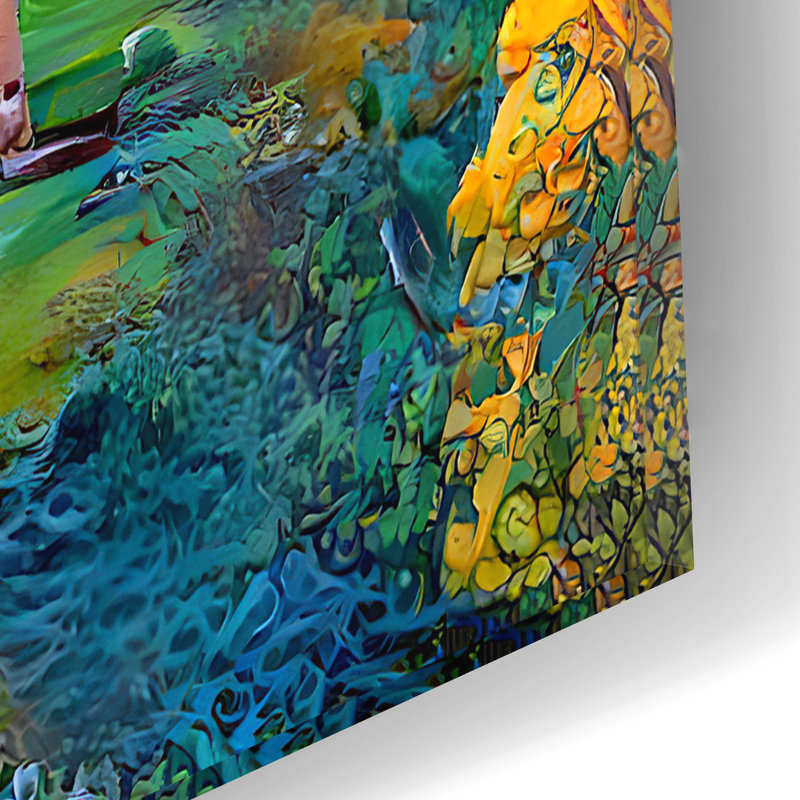  «Allemagne Wierschem Burg Eltz Castle» par Pierre Gavidia, art mural en verre acrylique, 12 po x 12 po