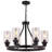 Ahsir 6 - Light Dimmable Lantern Wagon Wheel Chandelier-2037279869