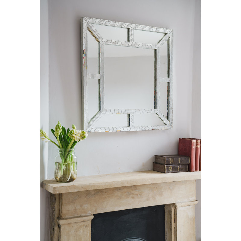 Flat Wall Mirror, 60cm H x 60cm W, Mirrored