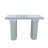 Modern Mirrored Console Table with Open Storage and Rectangular Design
