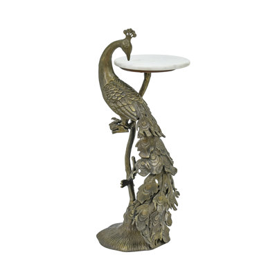 Table de bout sculpturale blanche