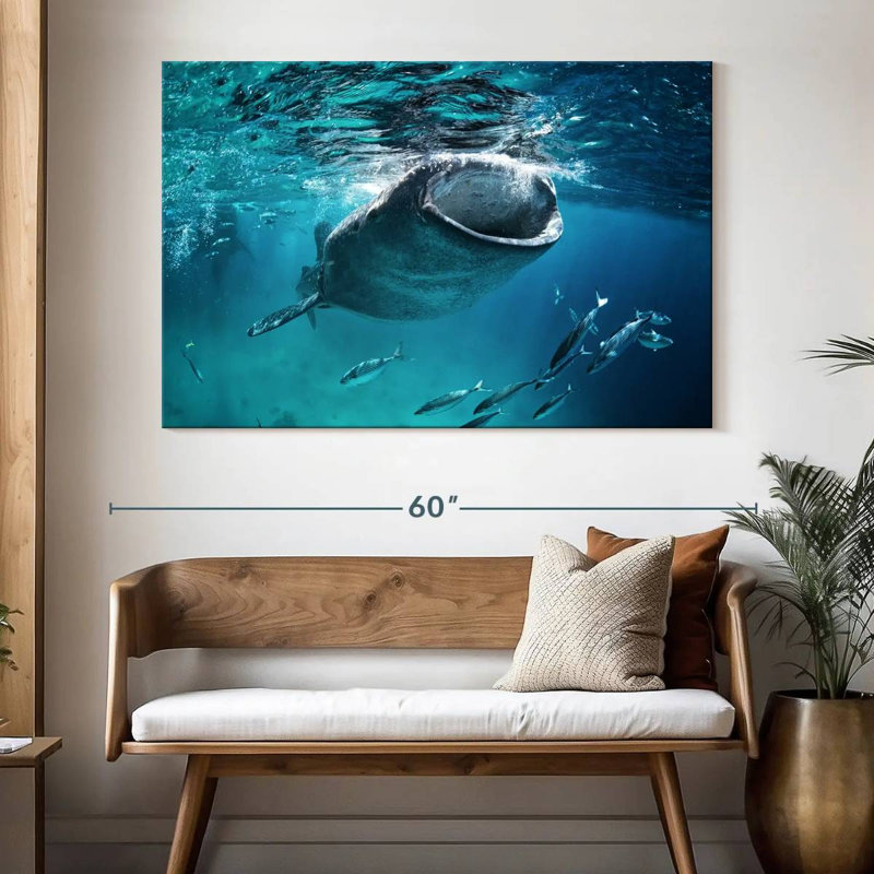 Brampt Gaping Whale Shark, 34" H x 51" W
