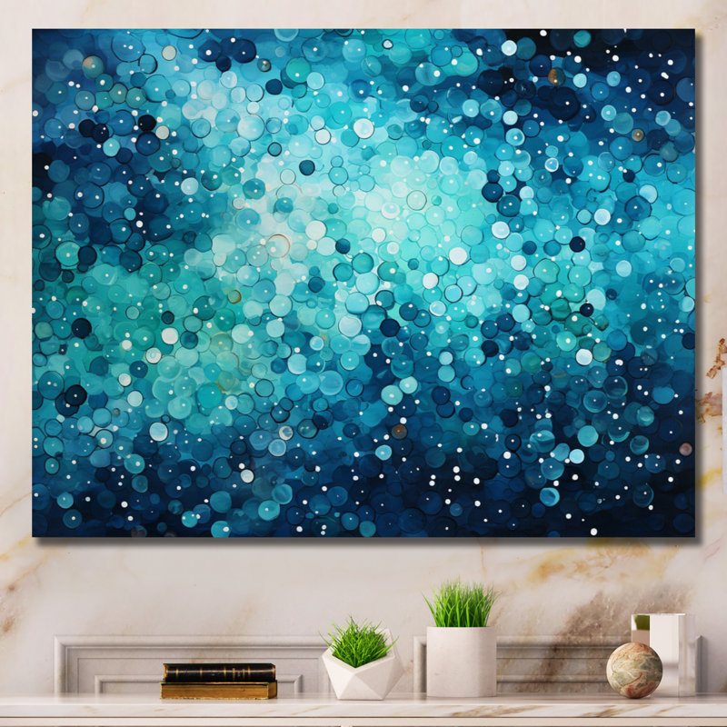 Gaila Aqua Lagoon I - reproduction sur toile, Toile tendue, H 24 po x l 32 po x P 1 po