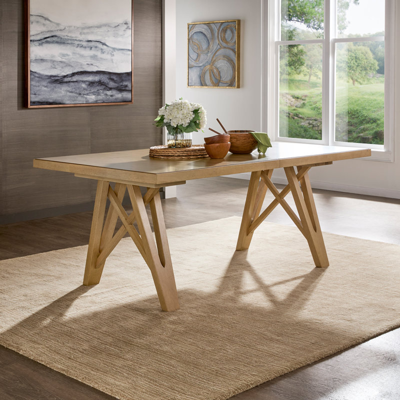 Cipolla Wood Finish 72"-90" Extendable Dining Table, Brown