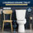Garden 12 Inch 2-Pieces 1.28 GPF Siphon Elongated Ceramic Toilet In White Soft Close Seat With ADA Height Included