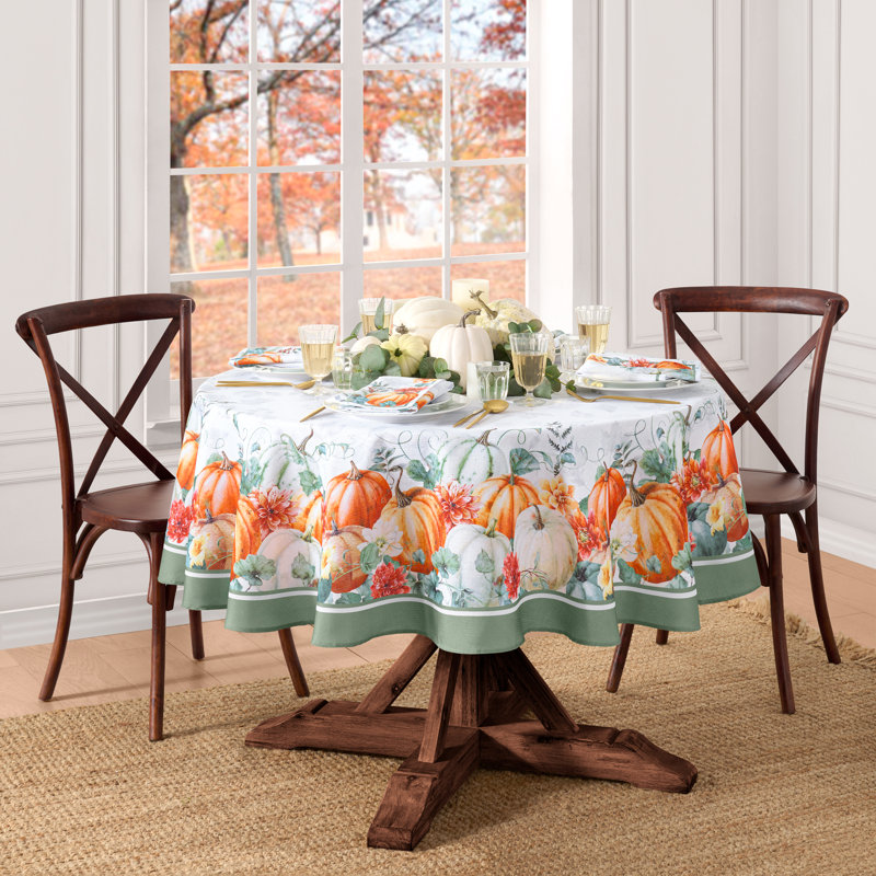 Doeden Double Border Tablecloth, 70 po x 70 po rond