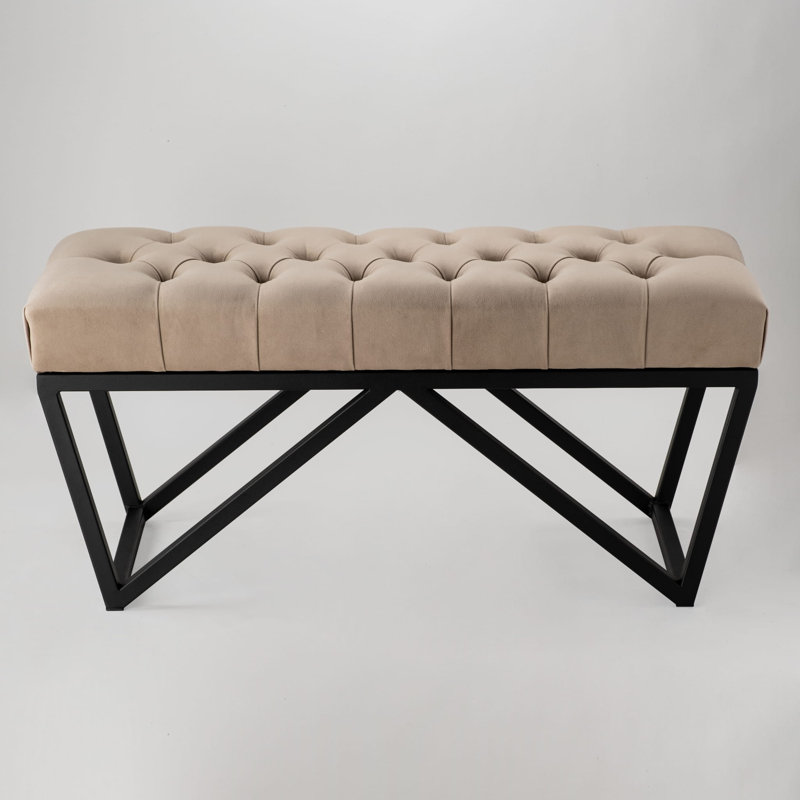 Etian Velvet Upholstered Bench, H50 x W45 x D40cm
