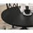 Cross-Buck Base Dining Table In Black-2115569284-2131415738