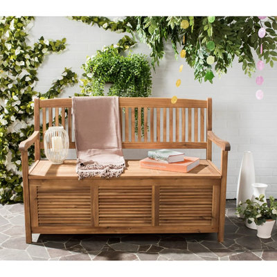 Solid Wood Acacia Outdoor Bench