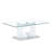 A Rectangular Modern And Fashionable Coffee Table With Tempered Glass Tabletop And MDF Legs. Suitable For Living Room.47.2"*25.5"*18"-869181299