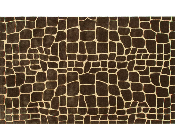 Tapis de zone brune fait main