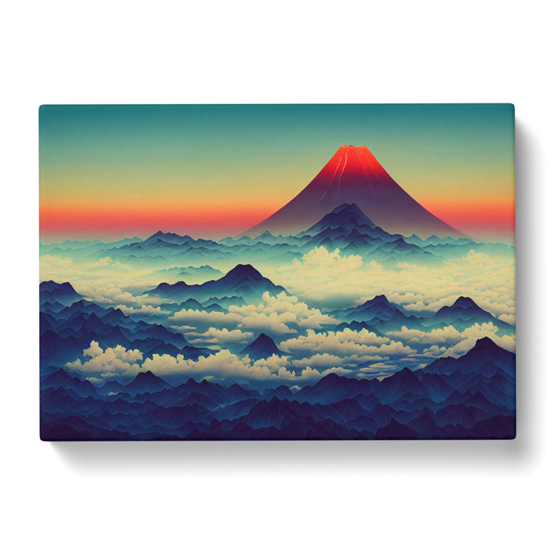A Japanese Mountain Sunset Vol.6 - Wrapped Canvas Print, 50cm H x 76cm W x 3cm D