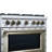 Ambassador 36" Gas range in White