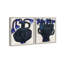 Indigo Vases Set Set by Oliver Gal-308832839-497024979