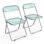 Ensemble de chaises pliantes empilables en acrylique Alcorn