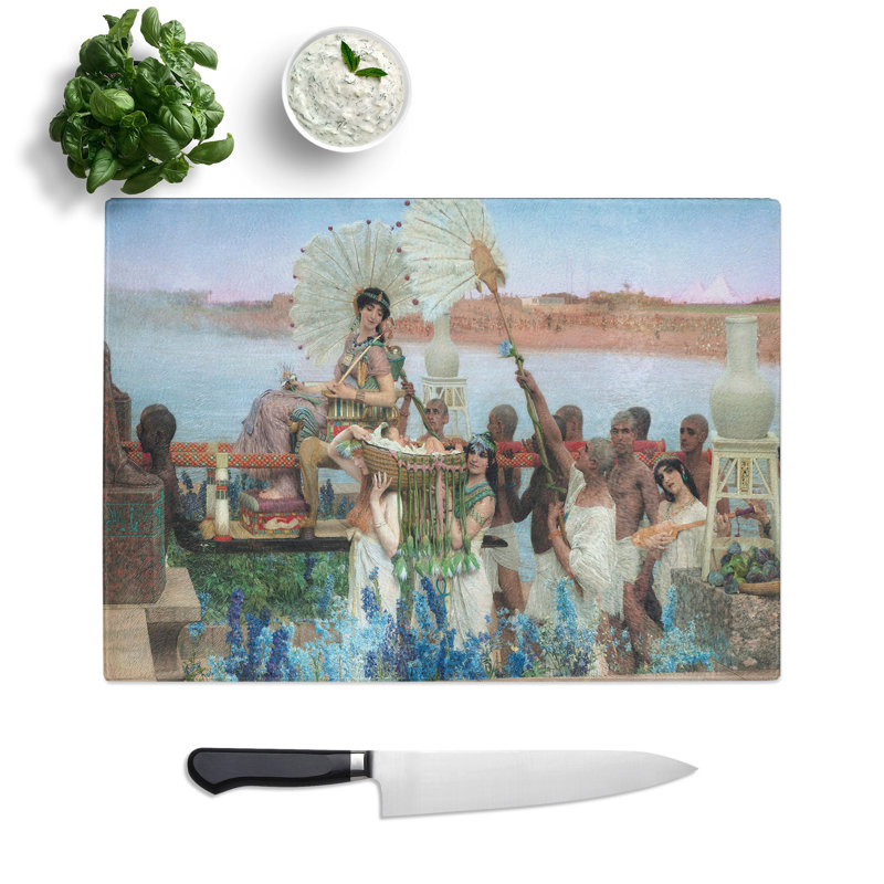 The Finding of Moses by Lawrence Alma-Tadema Chopping Board, 20cm W x 28.5cm L