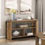 Table de canapé de style moderne avec tablettes de rangement, parfaite pour le salon et le vestibule