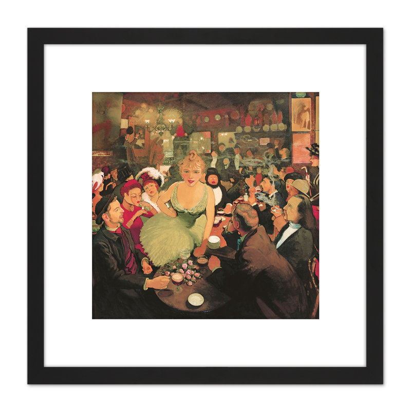 Anquetin Bruant Interior Mirliton Cloisonnist by Louis Anquetin - Single Picture Frame Painting