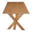 Table de salle à manger rectangulaire avec tréteaux doubles-124558950