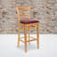 Tabouret de bar en bois à dossier vertical Prompton-535825795-535825799