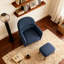 Chaise de loisir rembourrée avec repose-pieds-121101601