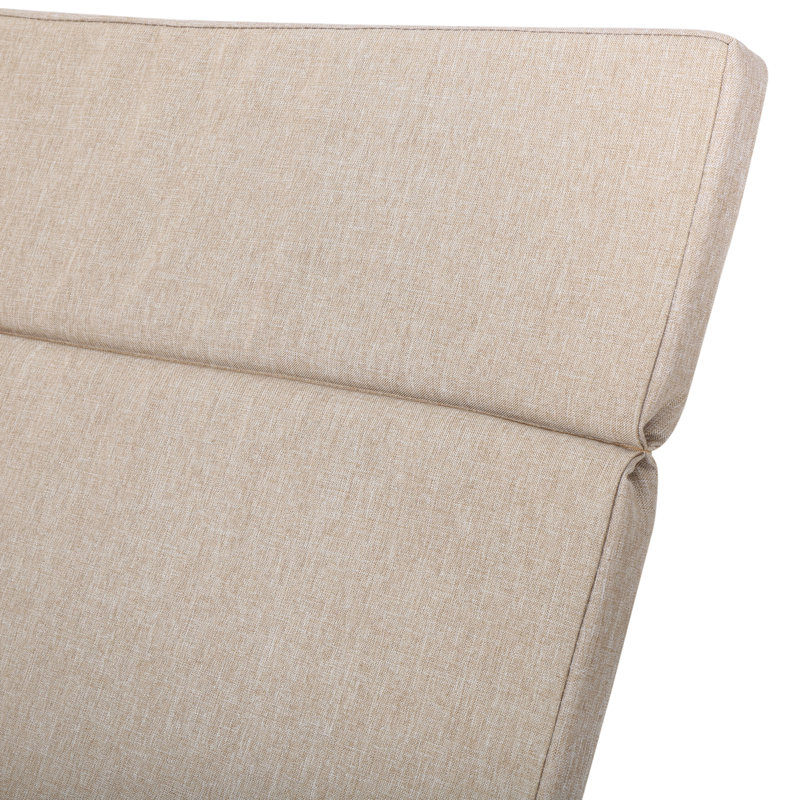 Cara IndoorOutdoor Chaise Lounge Cushion, Textured Beige