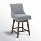 Zahara Swivel Upholstered 26'' Counter Stool