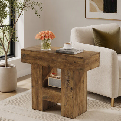 31.5" End Table, Farmhouse Sofa Side Table