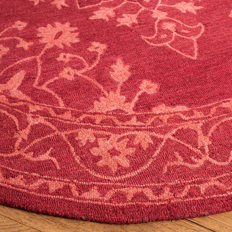 Culebra Hand Tufted Wool Oriental Rug, Round 7'